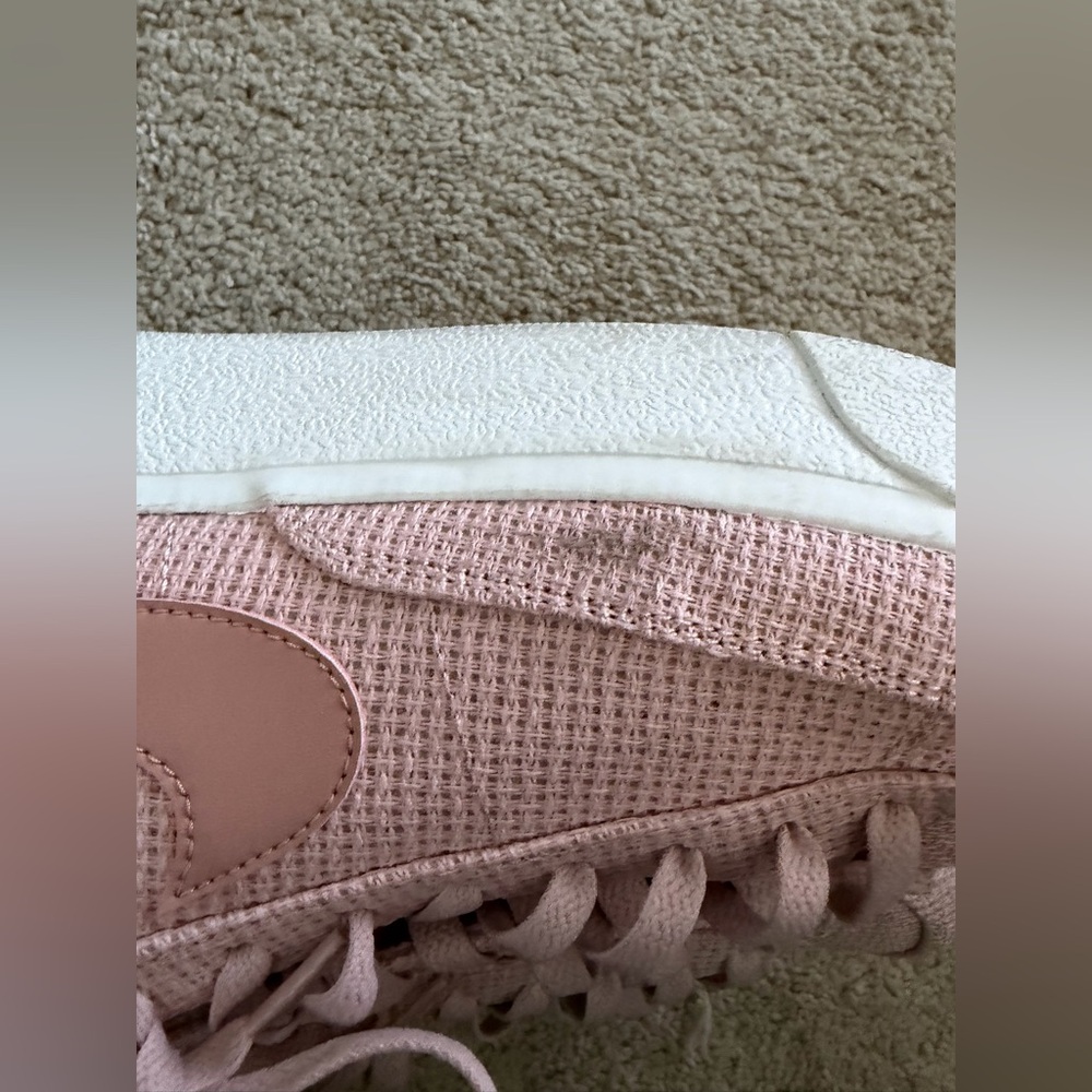 Nike Blazer Low Platform Women's Shoes Pink Oxford/Summit White/Pink Oxford/Rose - Picture 8 of 10
